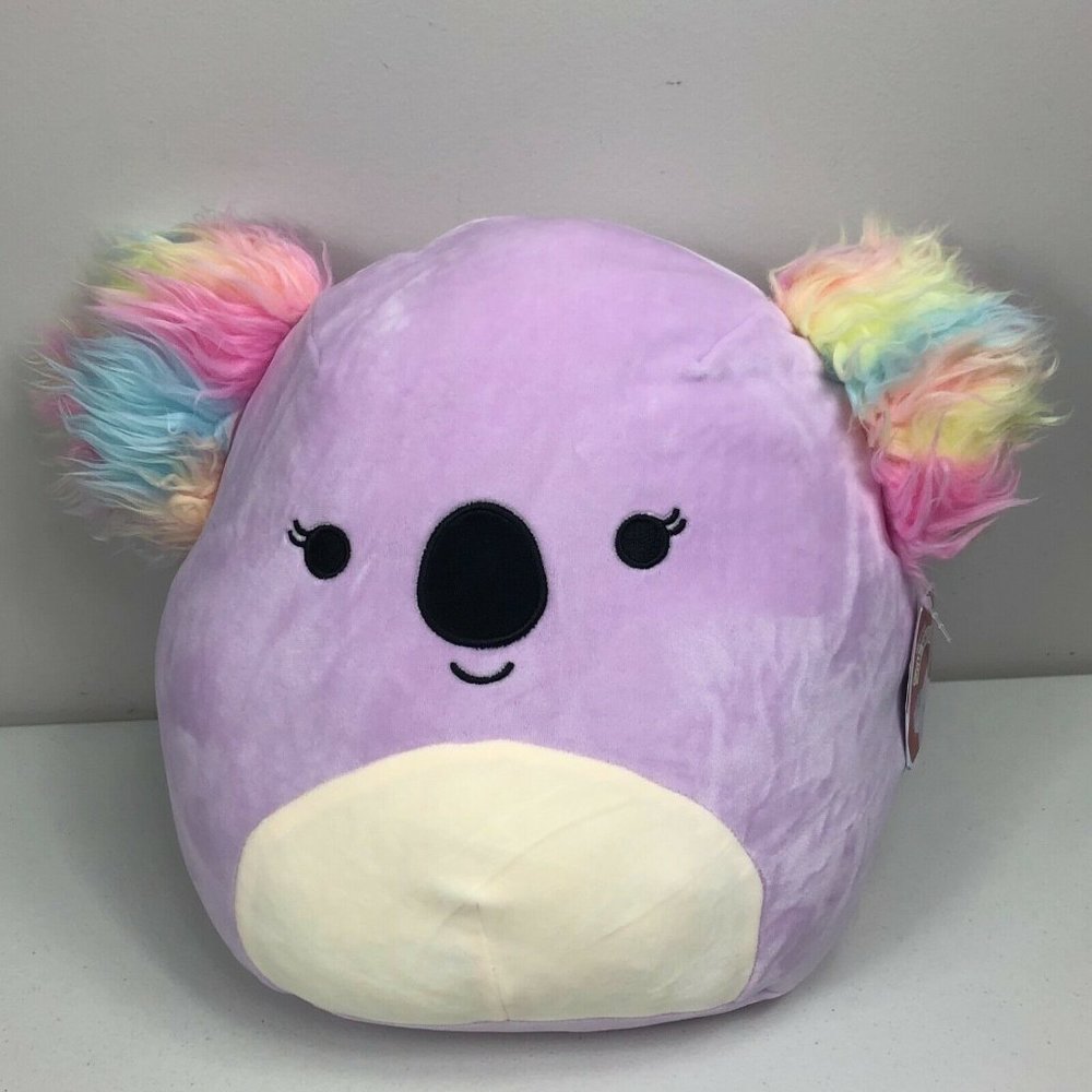 Squishmallows Renate Koala Plush 12" 2022 Purple Rainbow Stuffed Animal Toy New